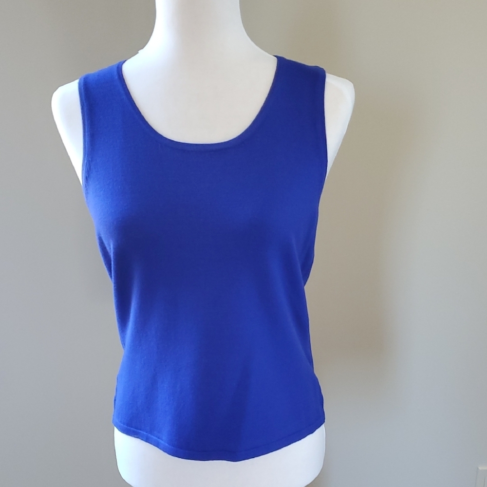 Blue Sleeveless Women's Top